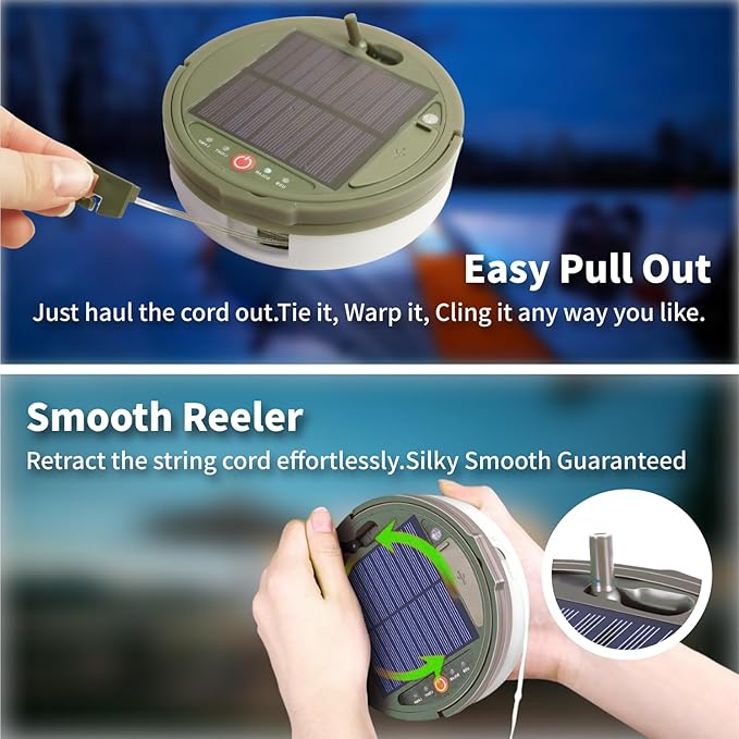 Miniatura 2 de LAMPARA SOLAR PARA ACAMPAR ENROLLABLES